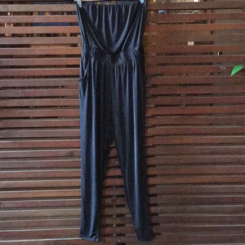 Strapless romper